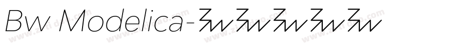 Bw Modelica字体转换